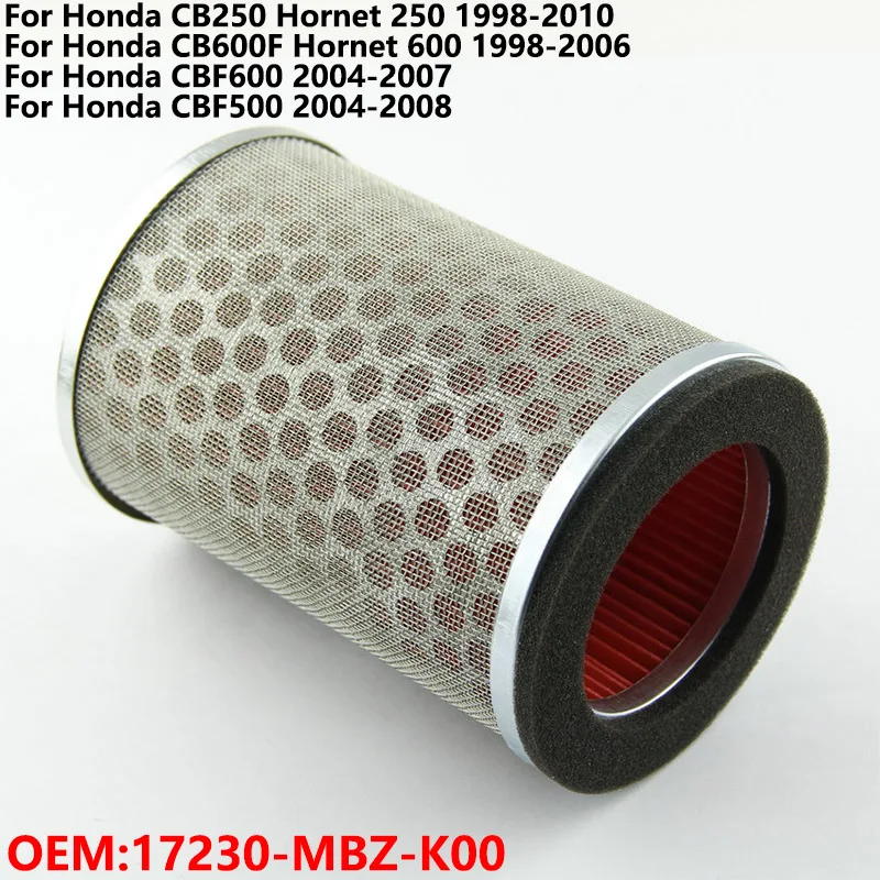 

Motorcycle Air Filter Cleaner Reuseful Element Air Cleaner For Honda CB250 CB600F Hornet 600 250 CBF600 CBF500 17230-MBZ-K00
