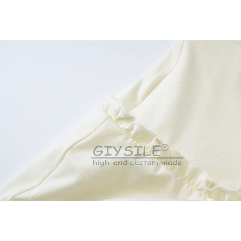 GIYSILE موضة صيف 2025 جديد مثير على شكل حرف v خشبية الأذن الرقبة الرافعة تفاصيل فستان شبكي دعوى الإناث بلا أكمام فساتين السهرة