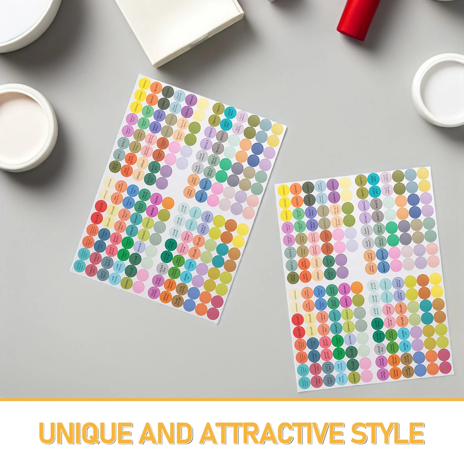 10Pcs Adhesive Bottle Label Stickers for Jars Premium Material Simple Design Practical Kitchen Storage Round Canning