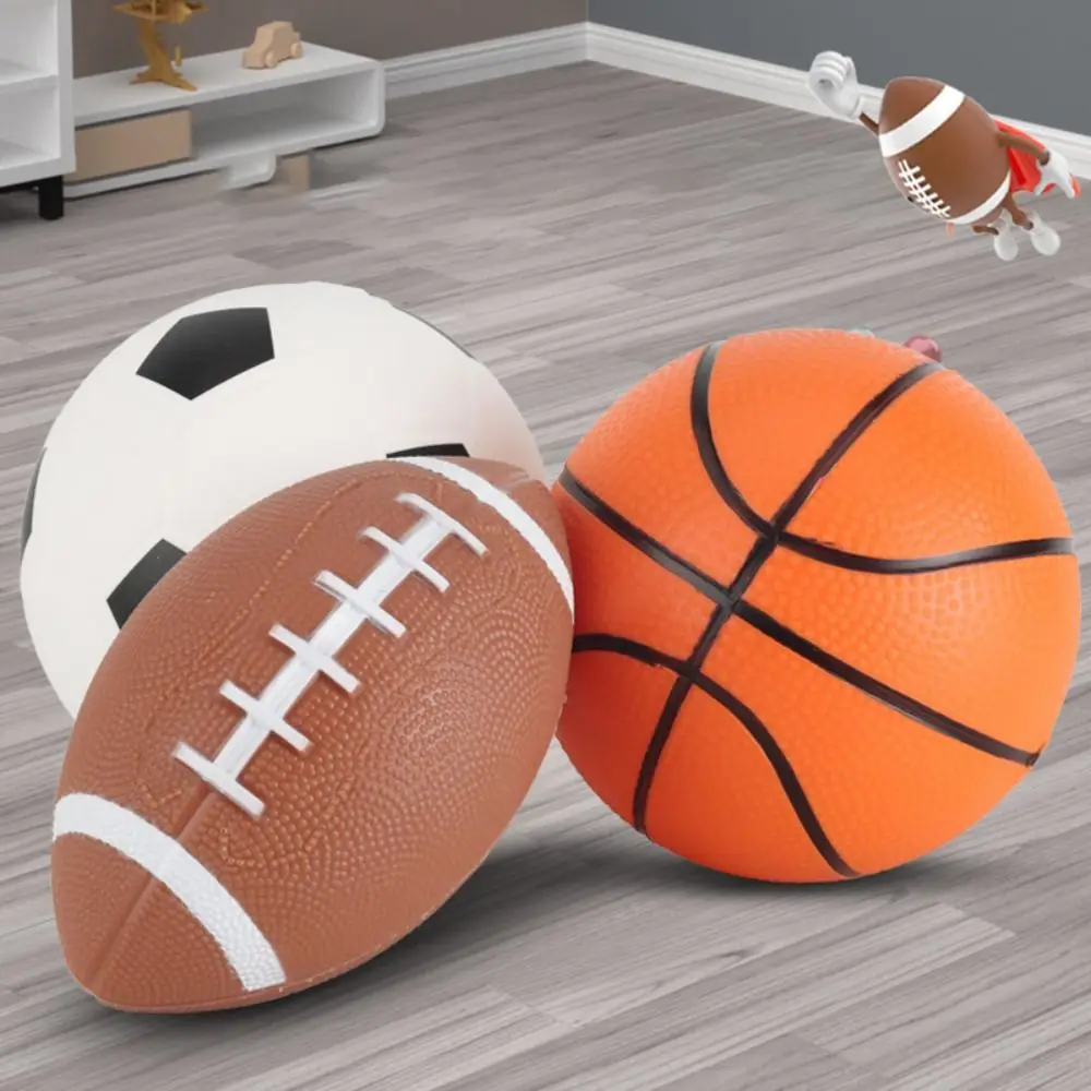 Wear-resistant Sports Ball Set High Quality Durable Plastic Football Strong Concentration Basketball