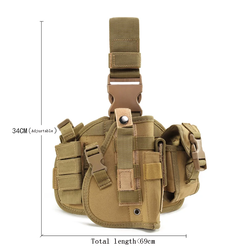 Outdoor multifunctional waist pack  Cs hidden camouflage combination holster  smart cover  Pull out the tactical holster quickly