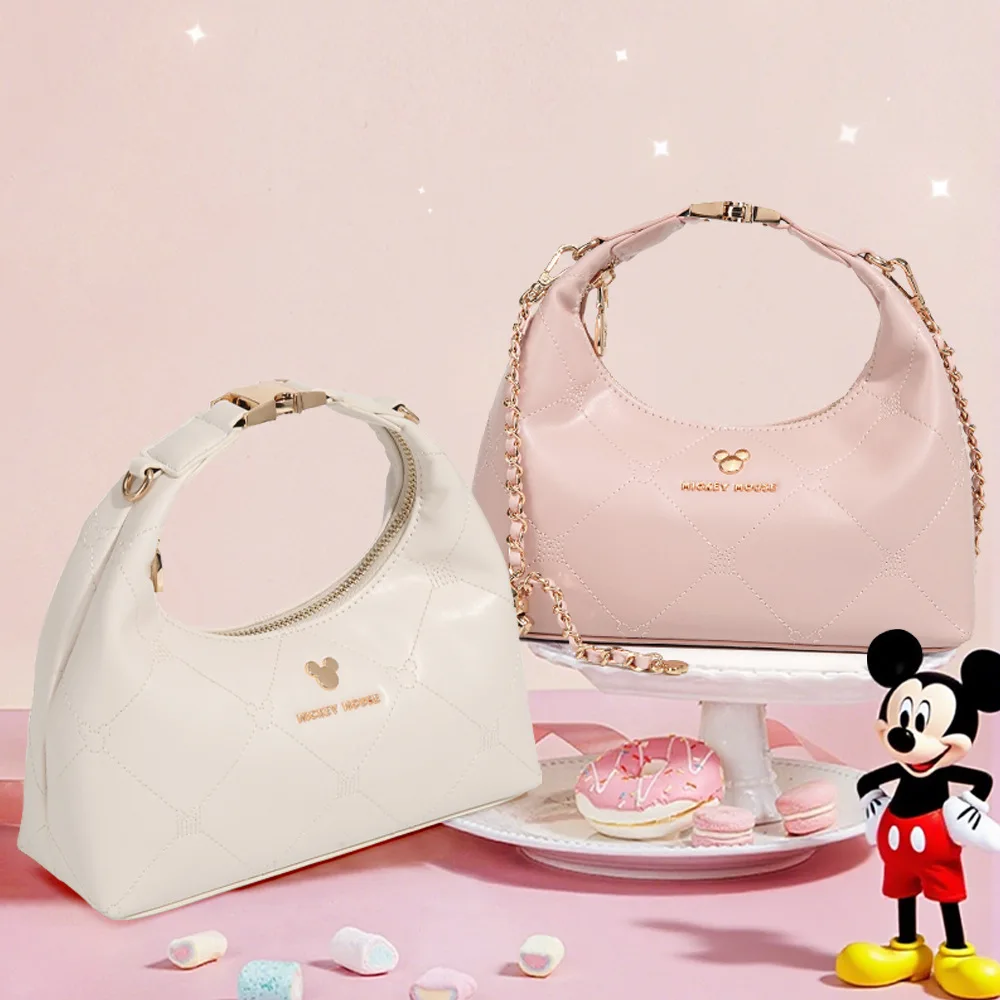 

Genuine Disney Purses And Handbags Original Case Mickey Series Diamond Chain Bag Women's Small Fashion Portable Messenger Bag 39