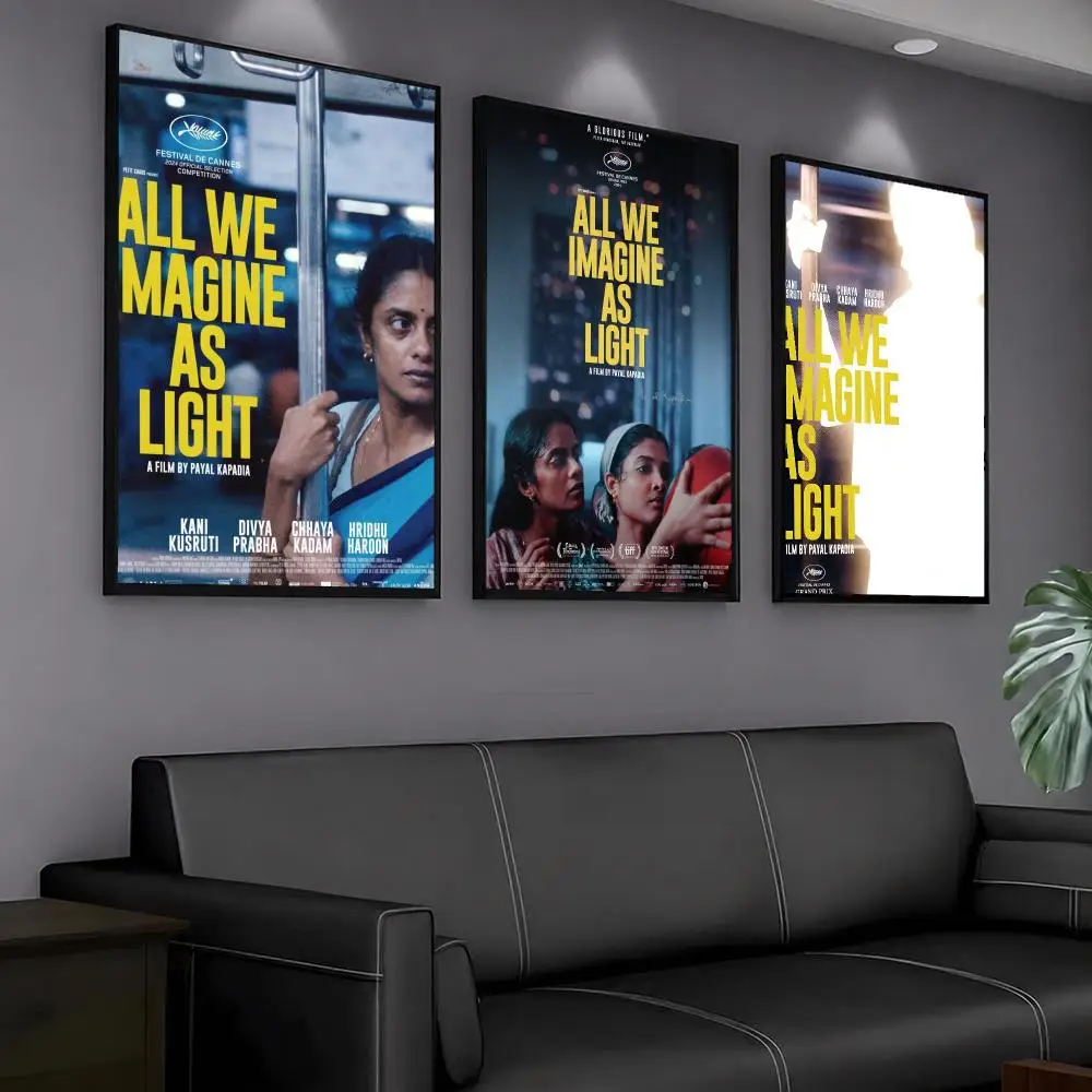 classic movie A-All We Imagine as Light-T Painting Calligraphy Artwork for Home Bedroom Office Wall Decoration Gift