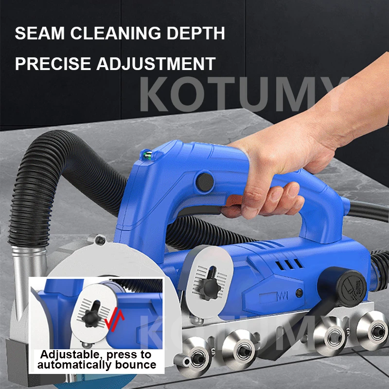 220V 1200W Electric Seam Cleaner Beauty Seam Construction Tool Dust-free Ceramic Floor Tile Gap Cleaning Slot Artifact