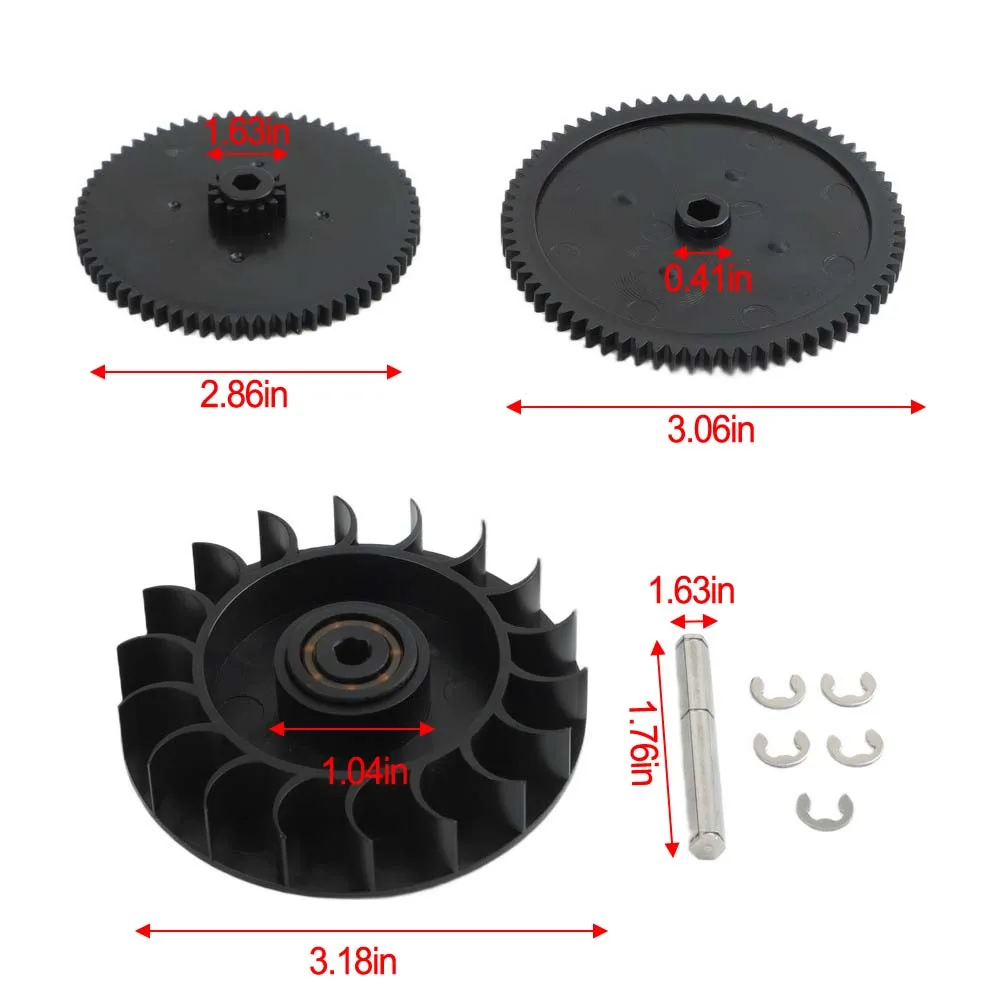 Replacement Drive Train Gear Kit for Polaris 360 380 Pool Cleaners Including Bearings for Performance Recovery