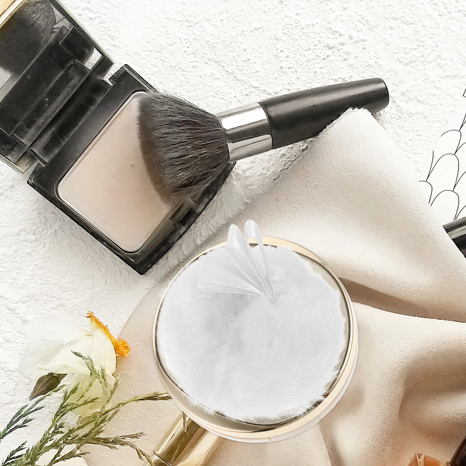 4 قطع من وسادة إزالة المكياج الفاخرة ذات الملمس الناعم، تخزين مدمج سهل للسفر المنزلي، روتين التجميل اليومي #1