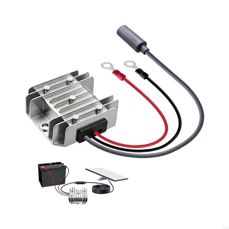 Compactly Power Adapter DC12V 24V To 30V 3.5A Voltages Boosting For Car Truck Outdoor Mobile Use Waterproof Protections H8WD