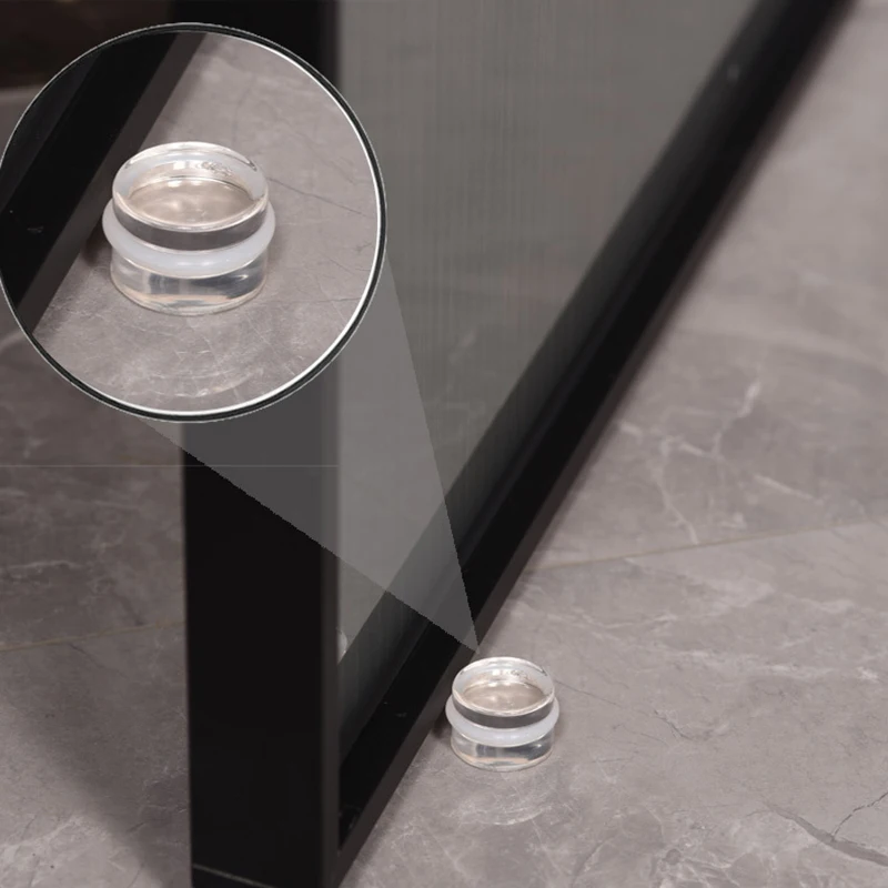 Acrylic Door Stopper Transparent Cylindrical Anti-Collision Buffer To Protect Walls And Furniture Self Adhesive Door Stopper