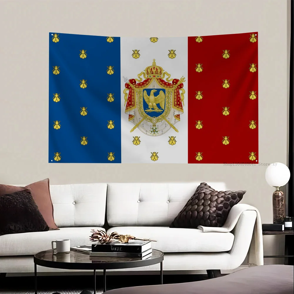 1pc France Royal Banners And Ensigns Flag Flags And Banners Four Hole Polyester Outdoor Decor Room Aesthetic