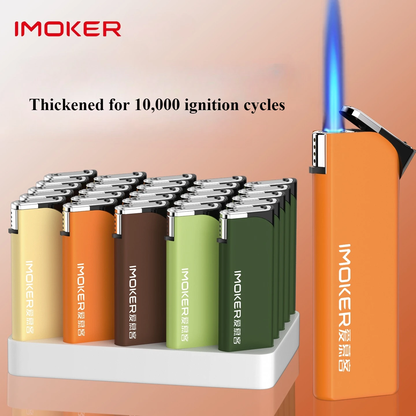 

5PC Thickened Metal Windproof Butane Lighter, Gas Cigarette Lighters Men Smoking Tool Wholesale and Customization