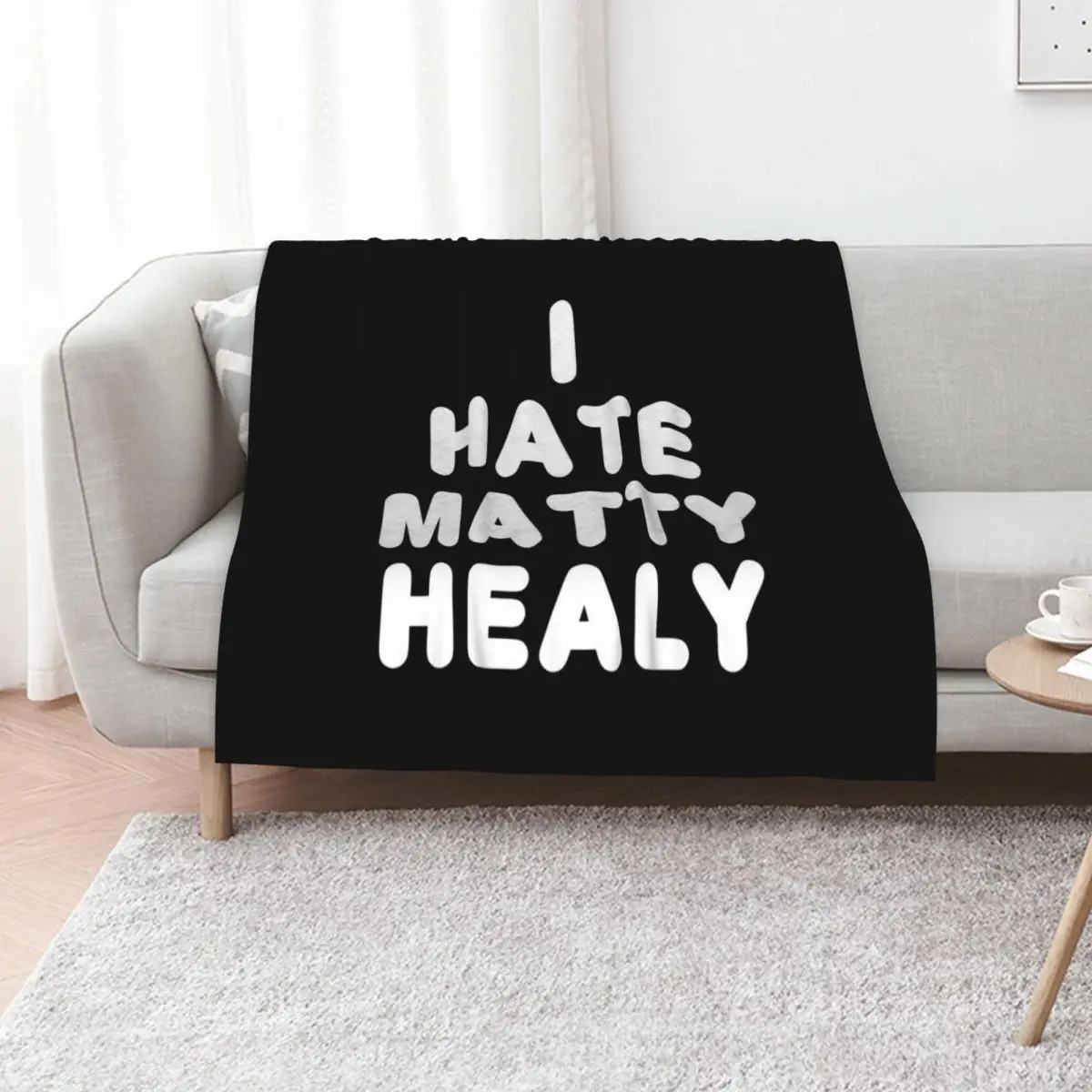 i hate matty healy Throw Blanket Bed Fashionable Luxury Designer Heavy Quilt christmas gifts Personalized Gift Blankets