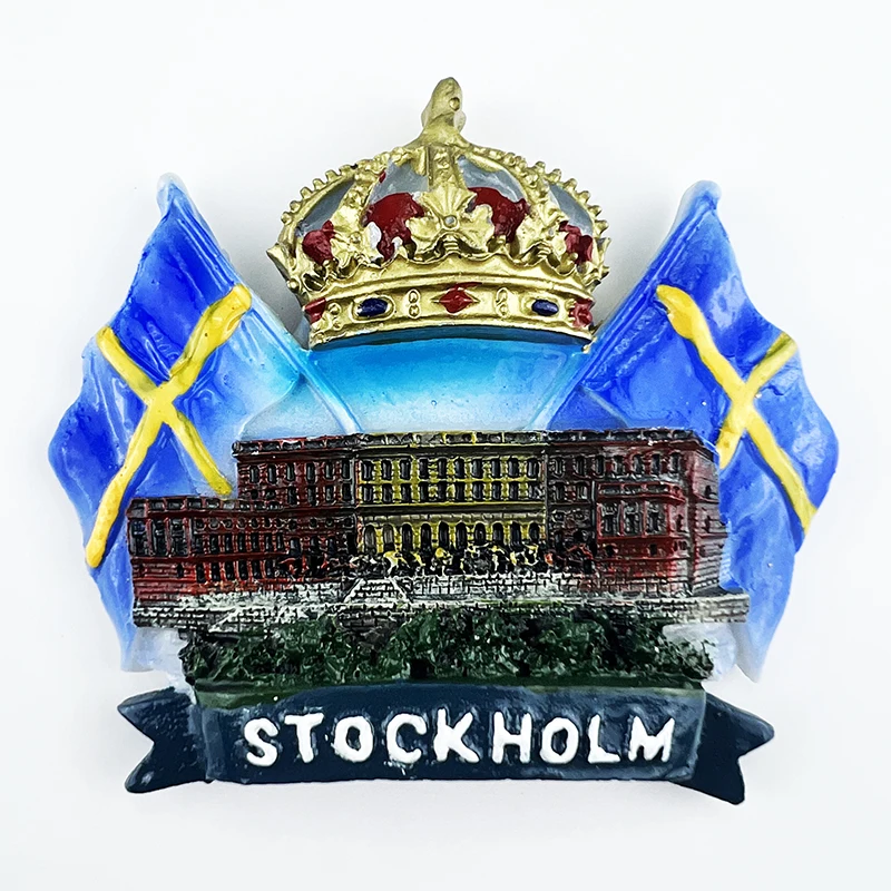 Sweden Fridge Magnets Stockholm Travelling Souvenirs Fridge Stickers Home Decor Wedding Gifts Message Board Magnetic Stickers