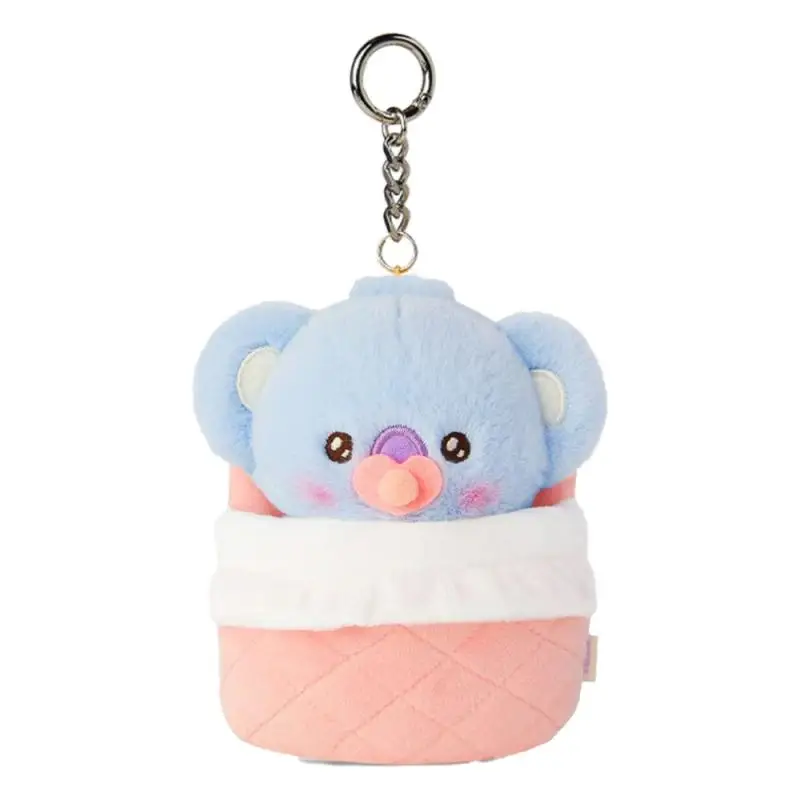 Anime Cartoon Cooky Tata Chimmy New Plush Doll Keychain Kawaii Bt21Pp Cotton Filling Couple School Bag Pendant Children\'s Gift