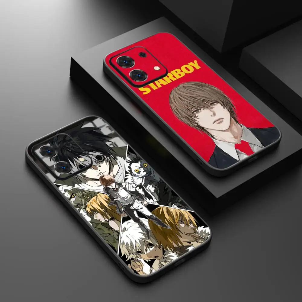 Классический японский аниме-чехол для телефона Death Note 14 13 12 11 Pro Plus S 5G 14C A3, мягкий черный чехол для телефона