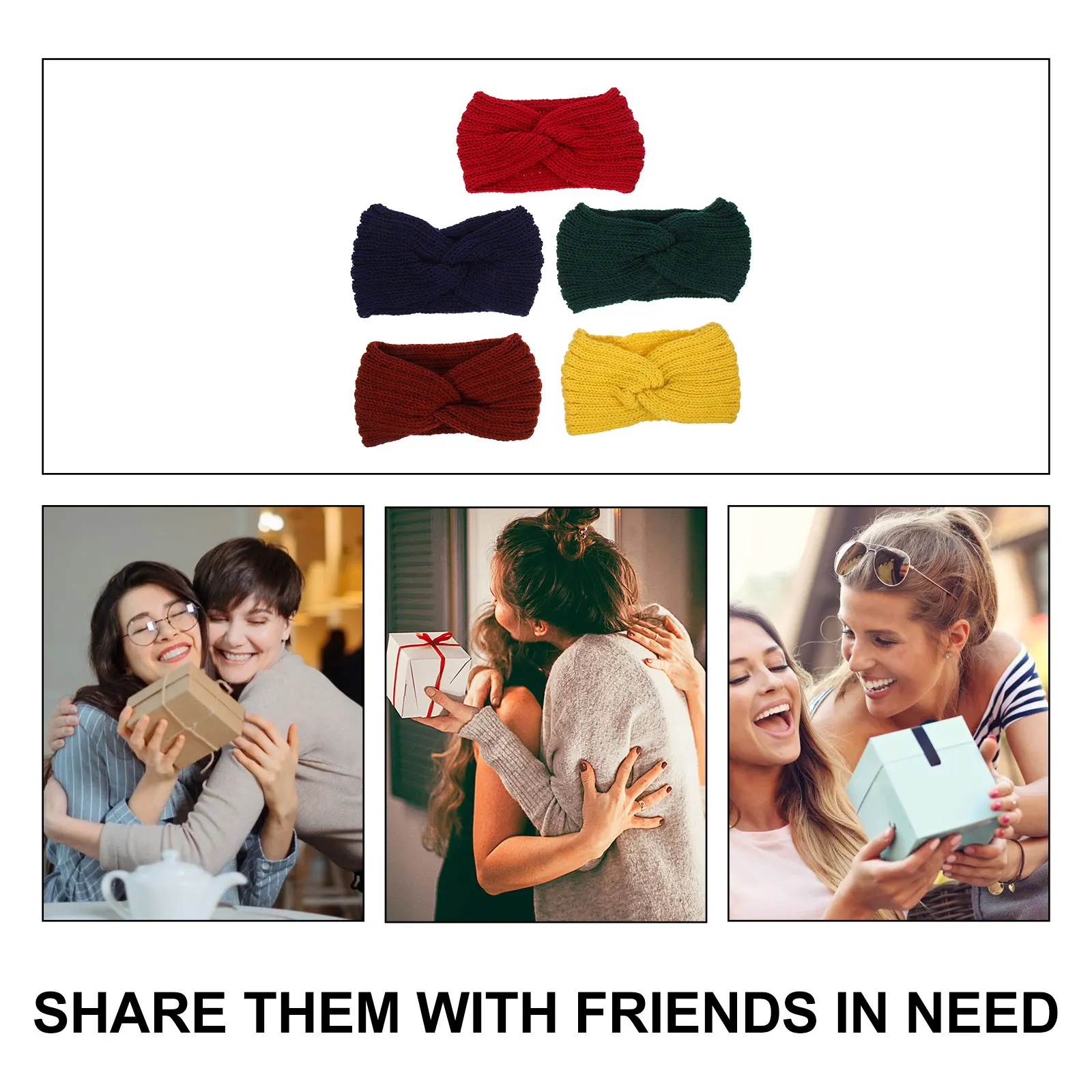 

5 Pcs Woolen Headband Headbands for Girls Hair Accessory Accessories Yoga Fashion Decoration Yarn Women Headdress Women's