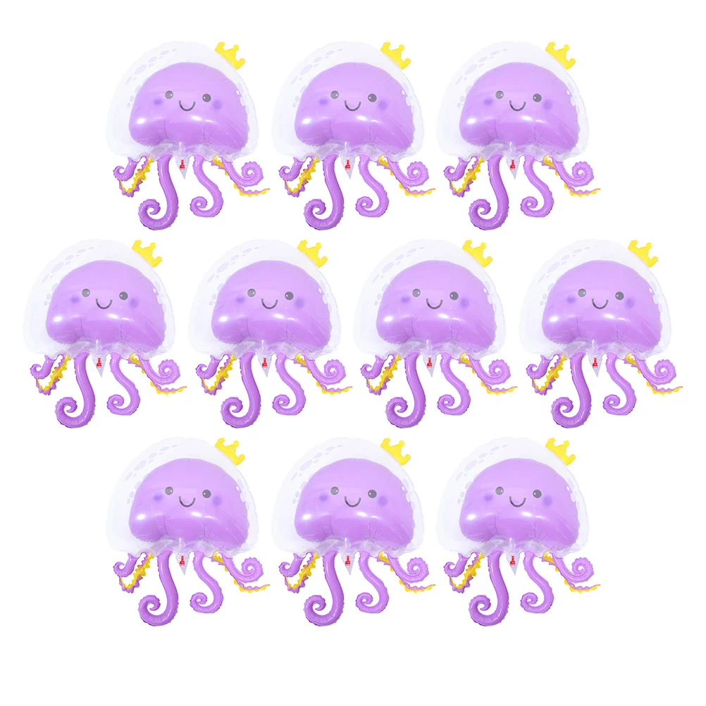 

10 Pcs Hi Jellyfish Shower Balloons Birthday Party Decoration Father