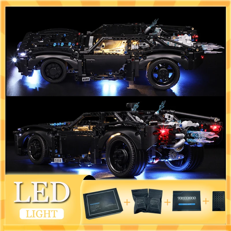 

DIY LED Light Kit For LEGO Technical Hero Race 42127 Sportscar Building Brock Gift (Only LED Light,Without Blocks Model)