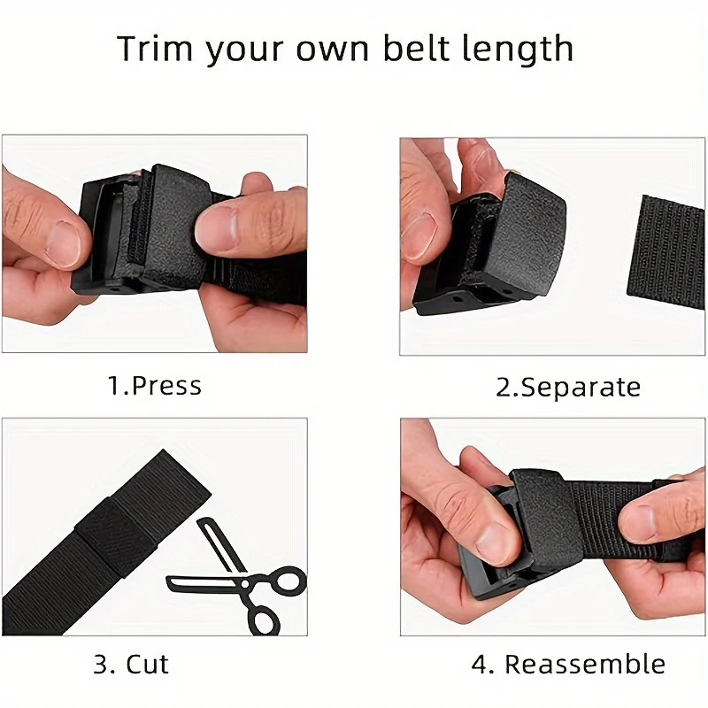 حزام تكتيكي من النايلون بإبزيم تلقائي مناسب للصيد وصيد الأسماك والأنشطة الخارجية. متوفر بألوان مختلفة.