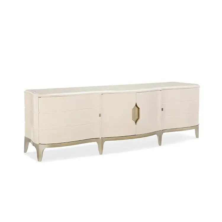 

American light luxury solid wood TV cabinet, simple modern storage, small apartment, high-end design