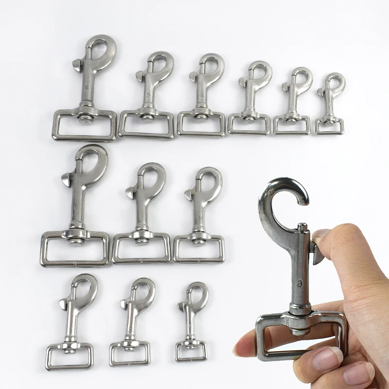 

1/2Pc 316 Stainless Steel Swivel Lobster Buckle Handbag Webbing Connect Clasp Pet Collar Snap Hook DIY Bags Hardware Accessories