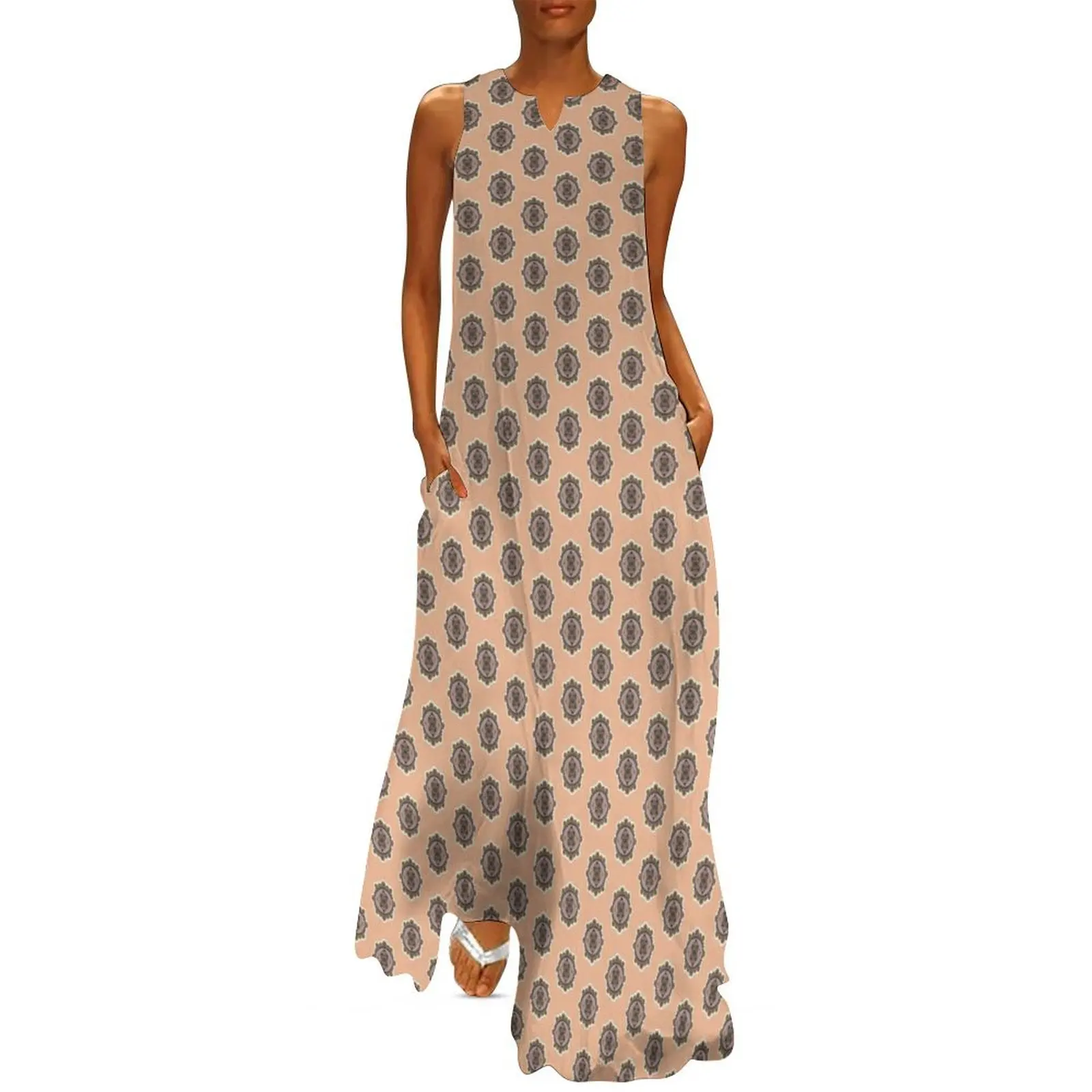 

Self Reflection Mandala Long Dress dress summer ladies dresses for special occasion Women's summer long dress