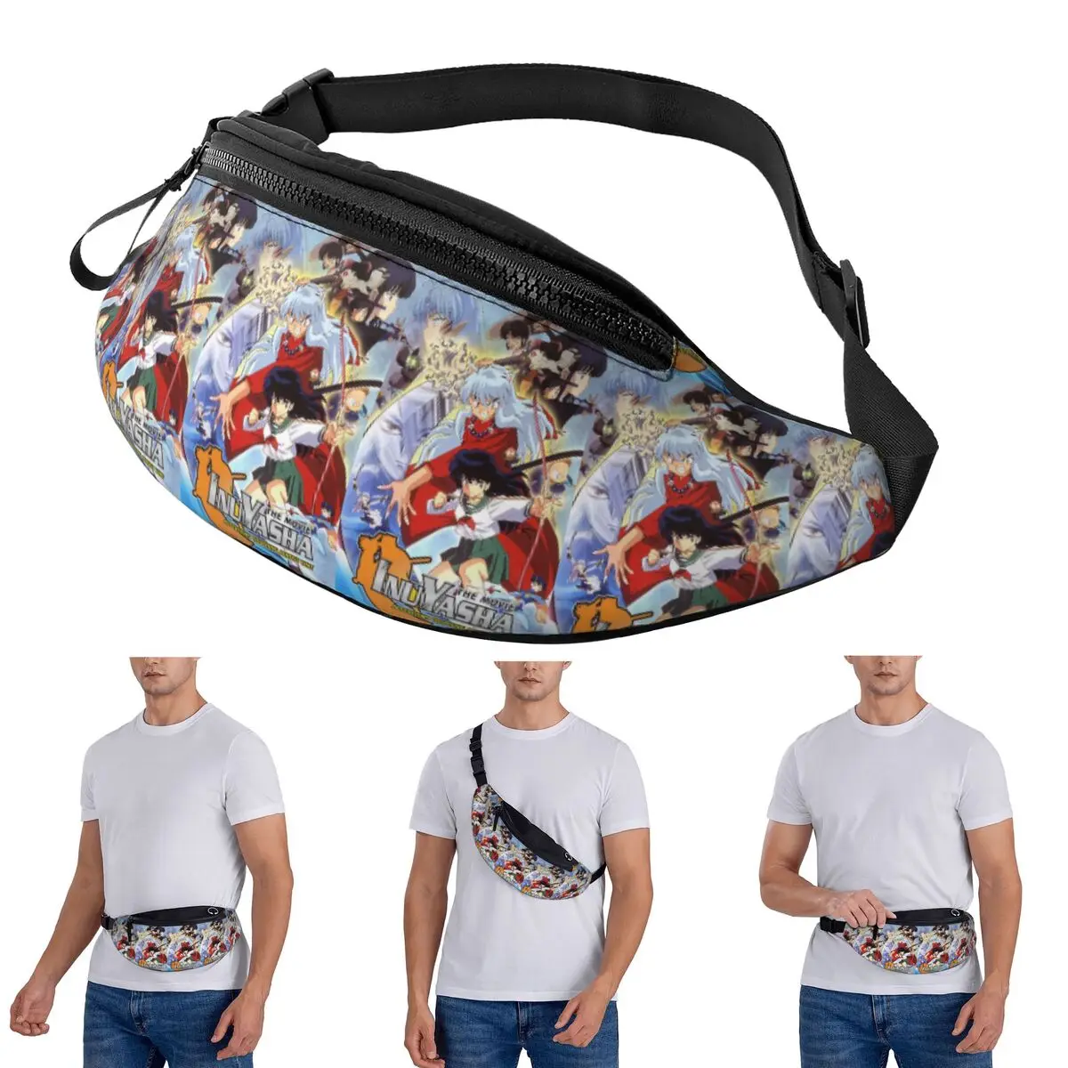 

Crossbody Waist Bag Manga Kimono Inuyasha Sesshomaru Men Women Fanny Pack Travel Running Money Phone Pouch