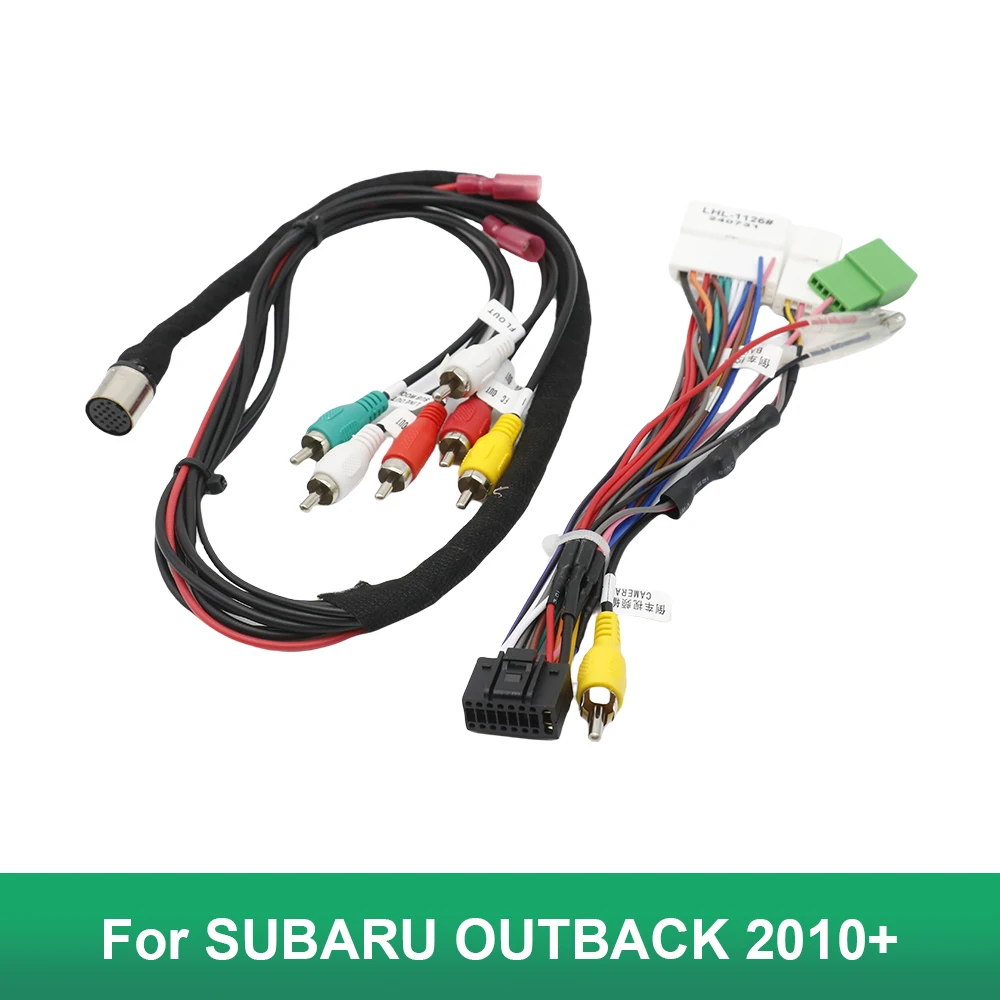 16-Pin Android Car Radio Wiring Harness for Subaru Outback 2010+ Copper Power Cable Adapter