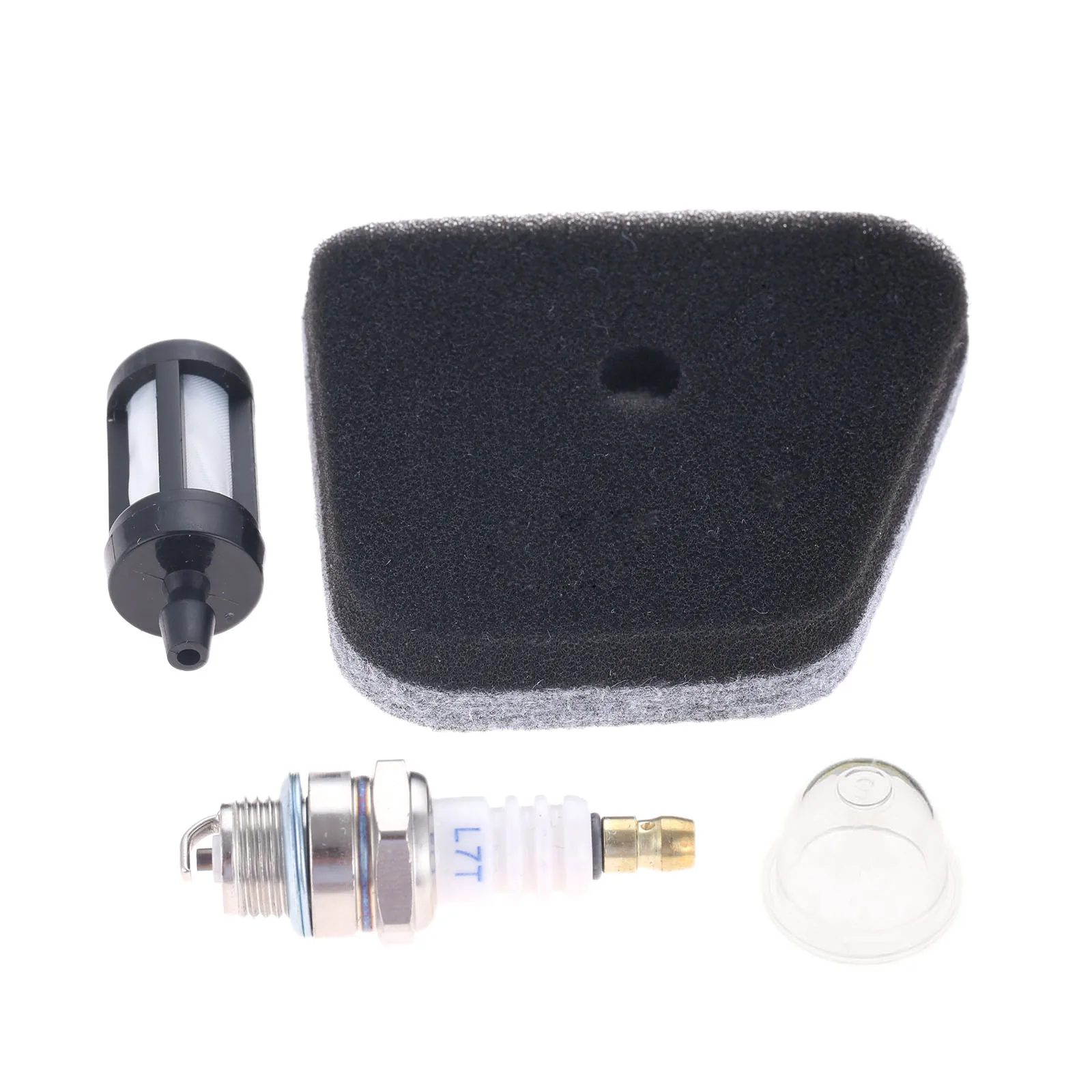 4Pcs/Kit Chainsaw Air Filter Spark Plug Fuel Filter Primer Bulb Kit Fit For STIHL FS90 FS100 FS110 FS130 String Trimmer "