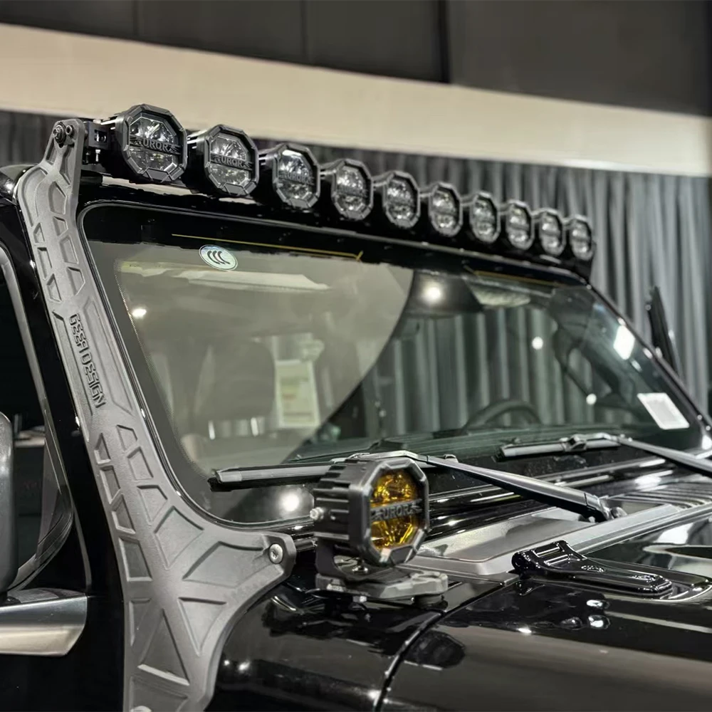 One Unit Lantsun JL9067 Aluminum Alloy LED Light Bar With Bracket For Jeep For Wrangler JL 2018+