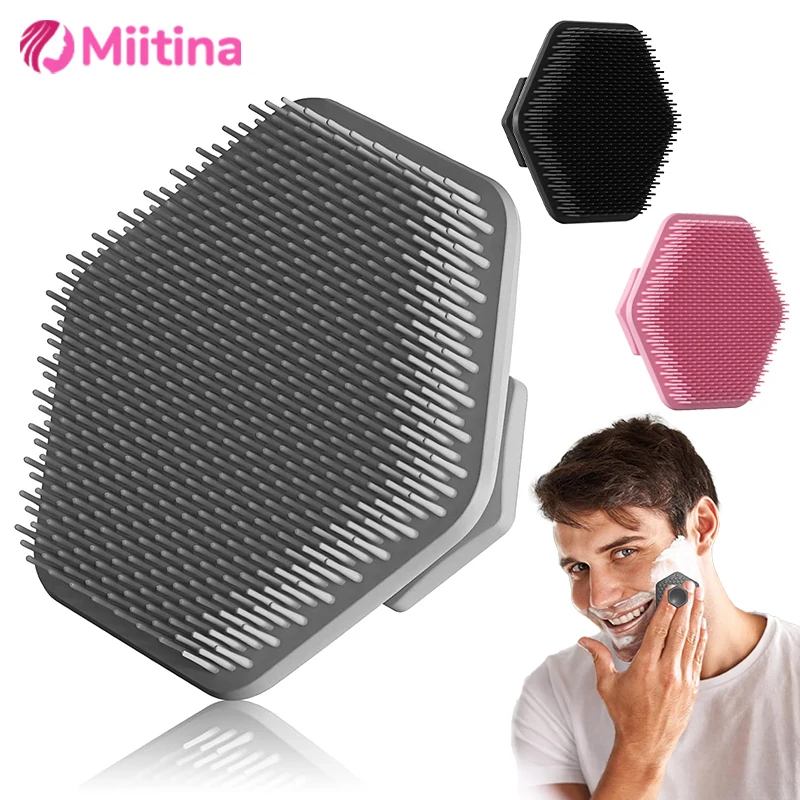 洗顔ブラシ スクラバー ソフトシリコン ミニチュア フェイスクリーナー ケア フェイスディープクレンジング シェービングマッサージ フェイススクラブブラシ