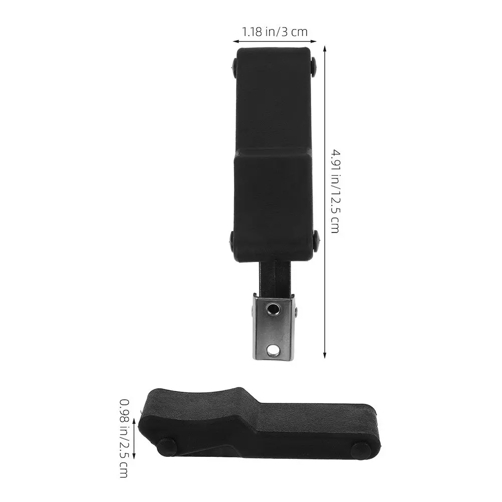 ยางกันกระแทกแบบยืดหยุ่น 2 ชิ้น และตัวล็อคฝากระโปรงเครื่องยนต์เหล็ก สำหรับงานหนัก ตัวล็อคแบบยืดหยุ่นสำหรับกล่องเครื่องมือในรถยนต์ ช่วยดูดซับแรงกระแทก