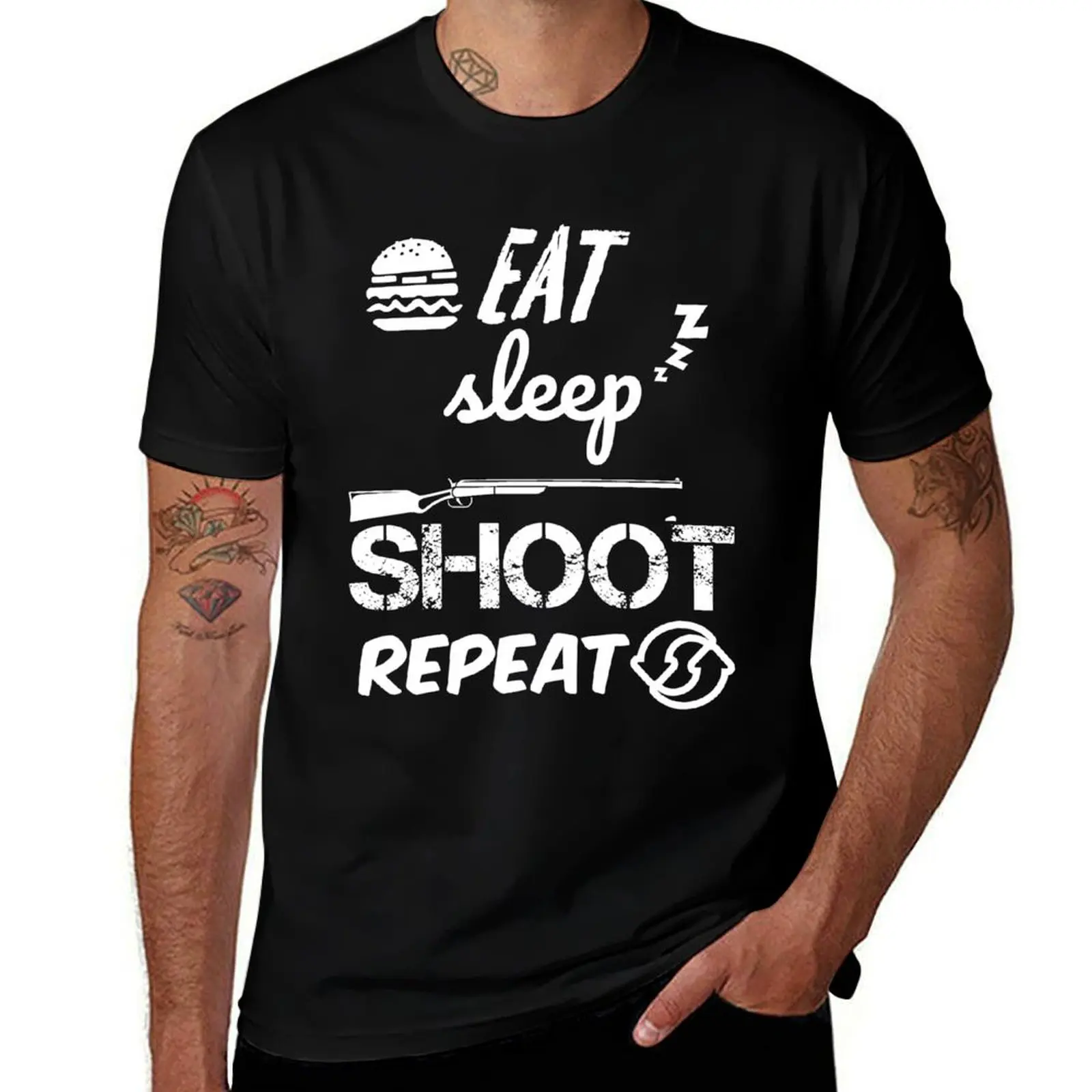 Sniper Sport Shooting Saying Funny Gift T-Shirt Retro Graphic Print T-Shirt