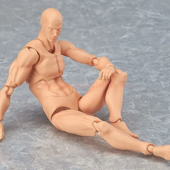 Esboço desenhar corpo kun corpo chan figura de ação archetype ele ela ferrite modelo colecionável brinquedo com suporte móvel conjunta boneca presente