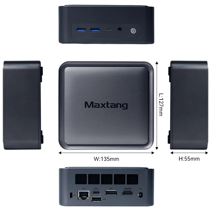 Imagem -02 - Maxtang Gamer pc 12a Geração Intel Core i5 12450h 1240p Processadores 12 Núcleos 44 Ghz Ddr5 Ram M.2 2280 Ssd Mini pc Windows 11