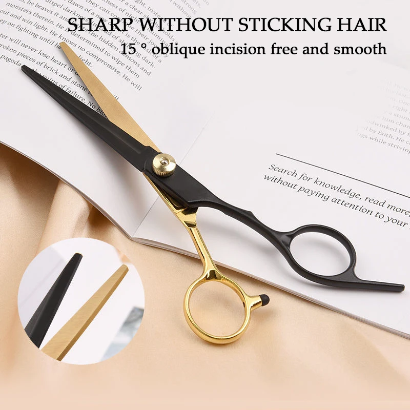 Professional Pet Grooming Scissors Stainless Steel - Right Hand Orientation, Multi-Purpose Hair Trimming Shears For Dogs Pets