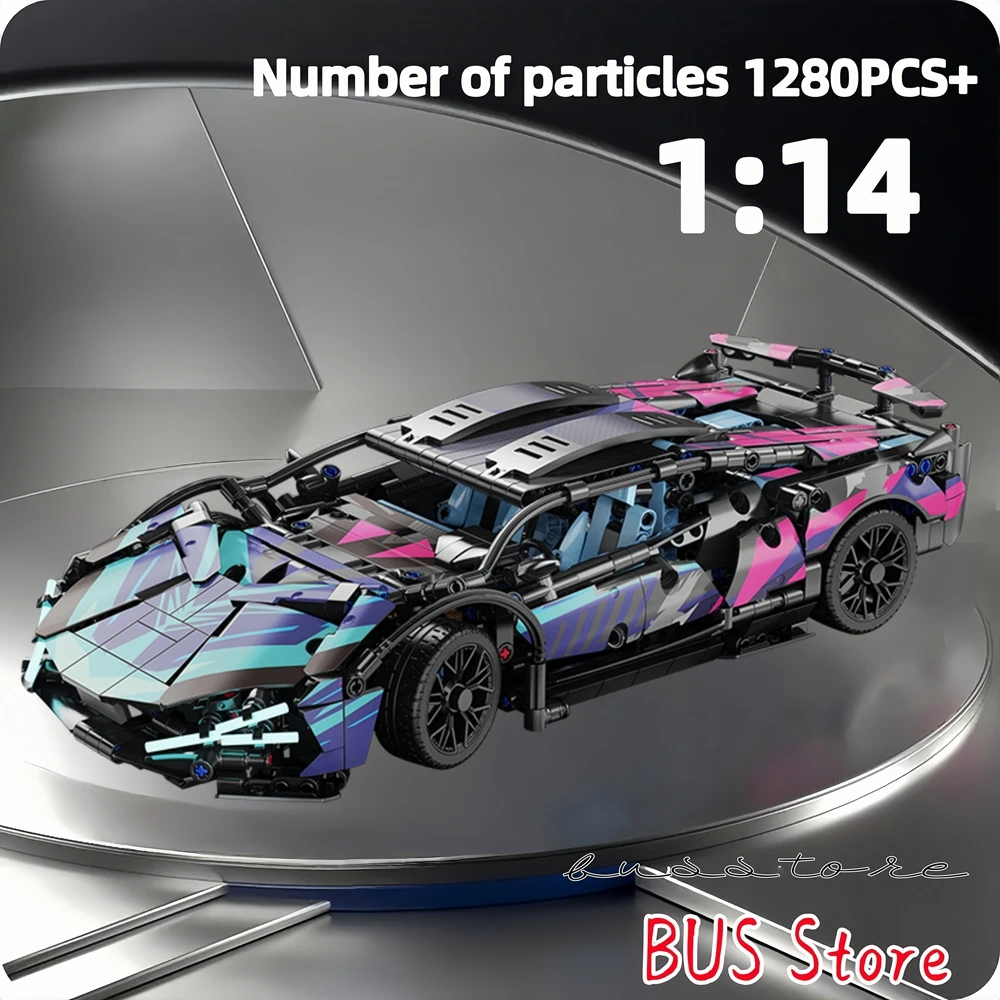 1280 + 個テクニカルレーシングカーアセンブリビルディングブロックエキスパートスピード車両モデルレンガ Moc おもちゃ男の子 Educa おもちゃギフト
