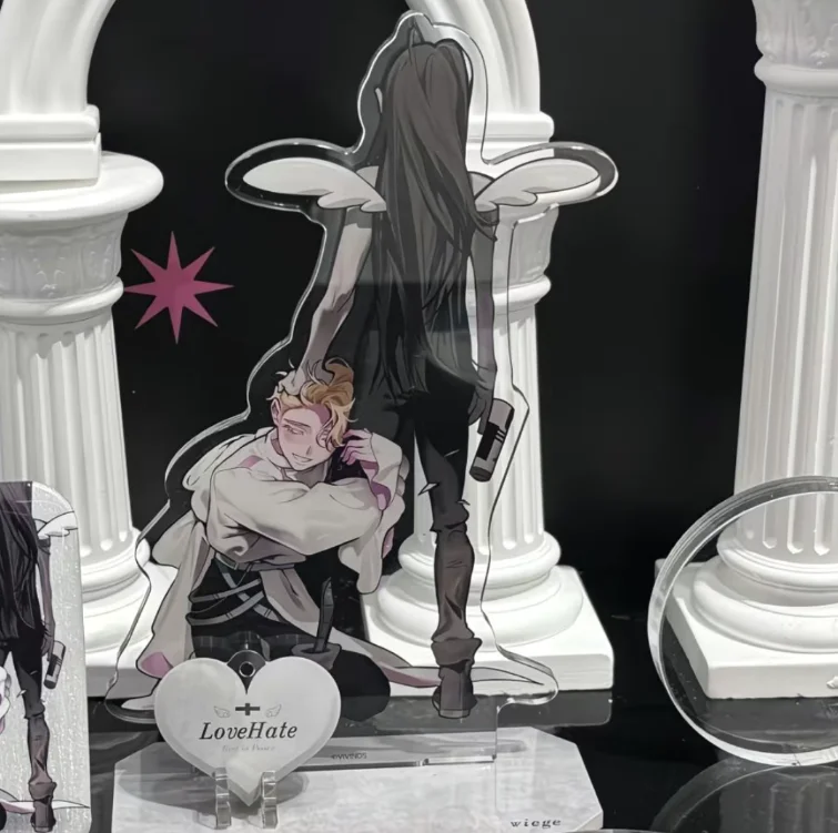 イヴァン・ティル・ミジ エイリアンステージ アニメ周辺機器 CP ダブルスタンディングアクリル クリエイティブオーナメントデコレーション かわいいファン 誕生日プレゼント