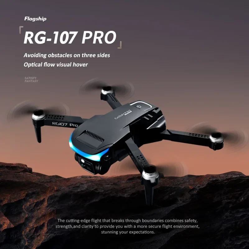 RG107 Pro New Drone 4K Professional Dual HD Camera Aerial Foldable Quadcopter Mini Helicopter Toy drone with camera Toy gift