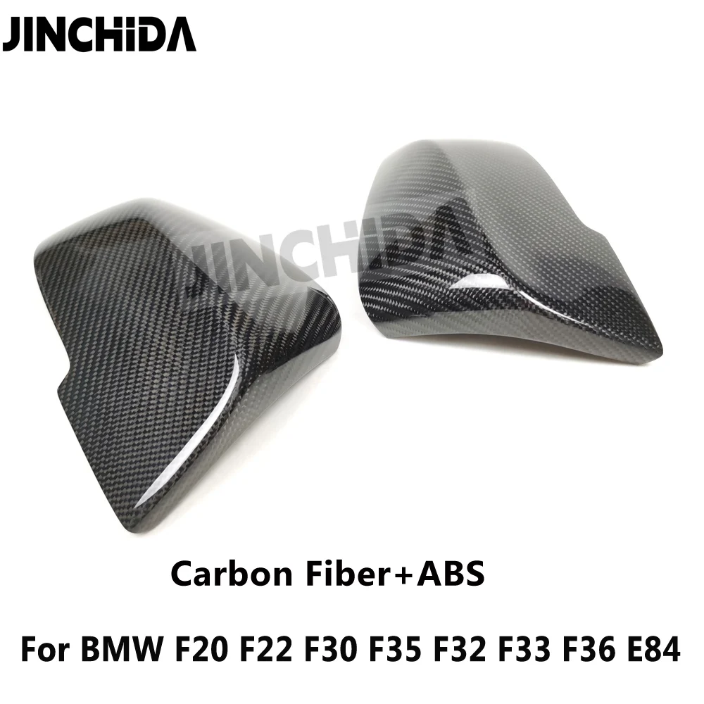 ABS + Real Carbon Fiber Rear View Mirror Cover For BMW 2 3 4 Series F20 F22 F30 F35 F32 F36 & X1 E84 Replacement Mirror Caps