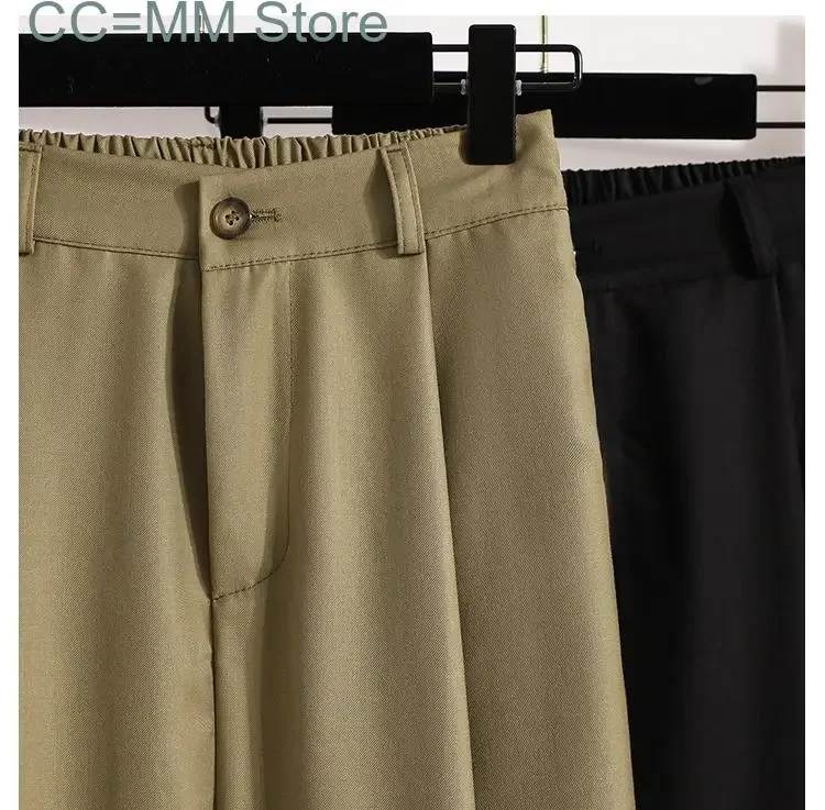 New Suits Pants for Women Fall Winter High Waist Full Length Straight Pants Office Ladies Elegant Casual Long Pants