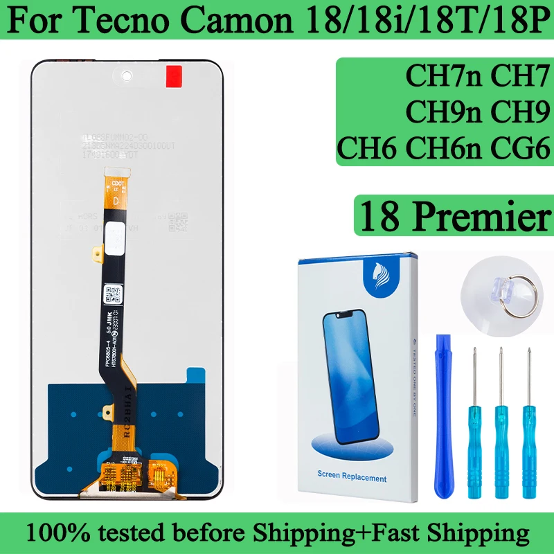 شاشة لمس LCD عالية الجودة CH6 لـ Tecno Camon 18 و18i: تقييم شامل ونصائح عملية للاستبدال الناجح