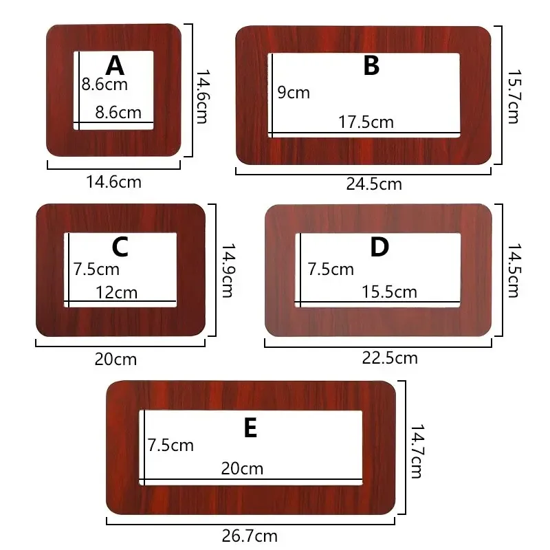 2pcs Modern Simple Anti-Dirty Buckle Type Non-Adhesive Dustproof Switch Protective Cover Outlet Wall Sticker Aluminum Socket