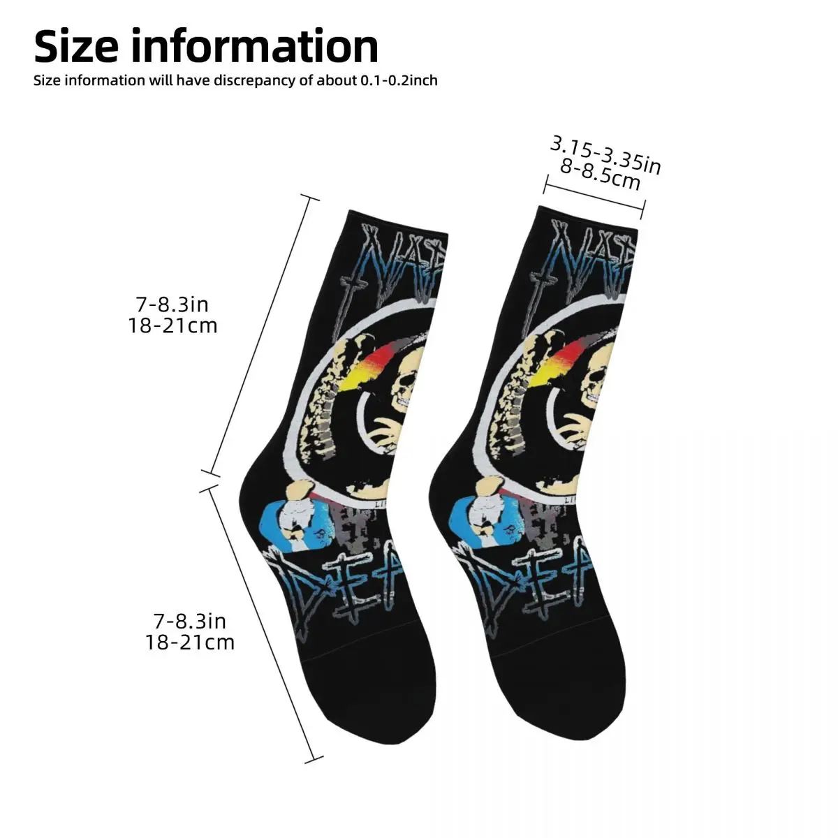 Casual Men Women Socks Napalm Death Heavy Metal Band Merch Warm Graphic Socks All Season