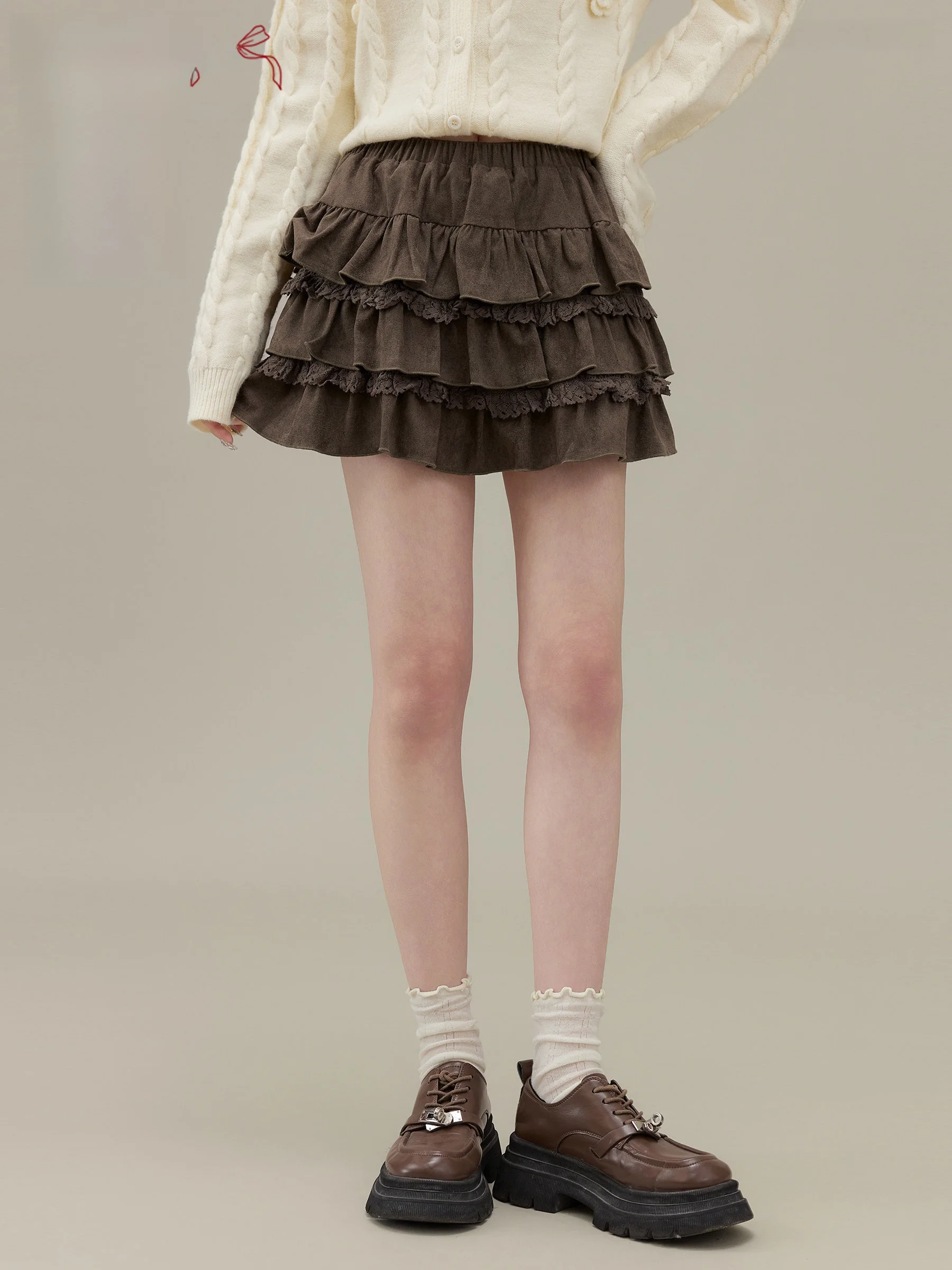 

Женская плиссированная юбка А-силуэта с высокой талией из полиэстера для офиса, с дизайнерскими складками, короткая