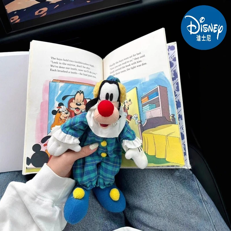 

Disney 2025 New Product Goofy Circus Clown Red Nose Plush Doll Home Decoration Best Birthday Gift Christmas Gift for Girls