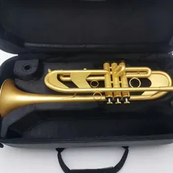 Professional weighted flax gold with gold plated S-001 high performance trumpet