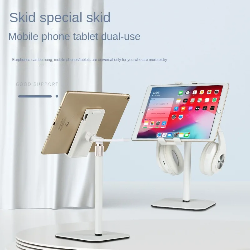 New Desktop Metal Tablet Mobile Phone Stand Desktop Telescopic Stand Lifting Adjustment Live Learning Reading Stand