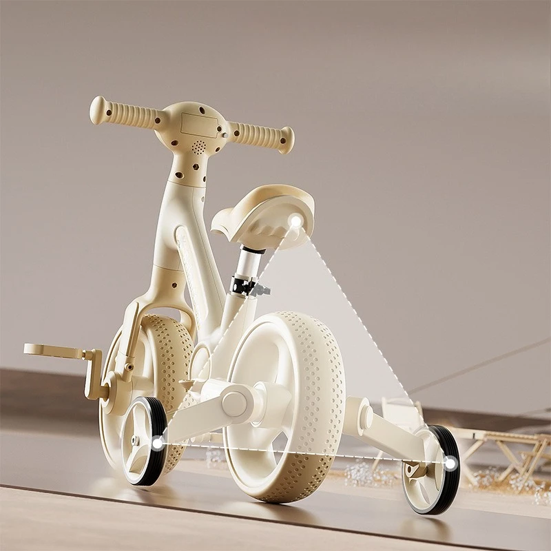 Children's balance scooter bicycle 1 to 3-6 years old children's baby toy bicycle 4-in-1 balance tricycle
