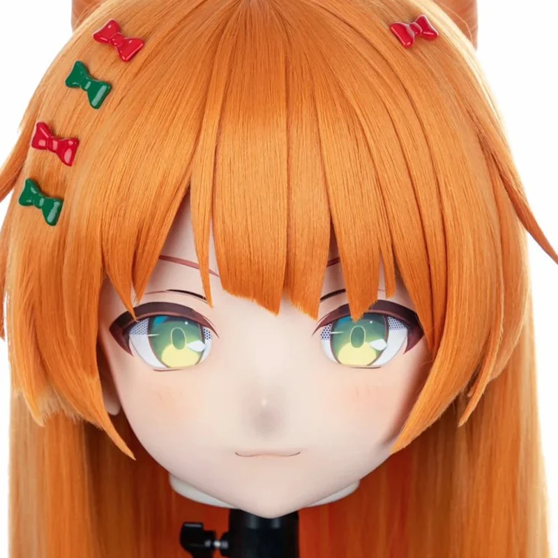 

(MEO063) Customize Handmade Full Head Lockable Crossdress Male to Female Japanese Cartoon Anime Game Character Kigurumi Mask
