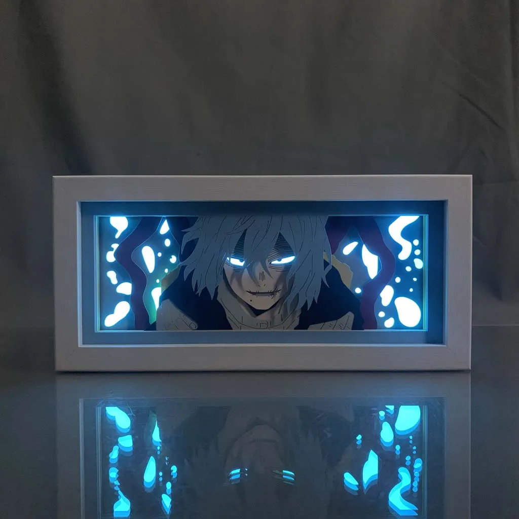 Manga Led Night Light My Hero Academia Shigaraki Tomura Kids Room Decoration Nightlight Desk Lamp Paper Cut Anime Light Box
